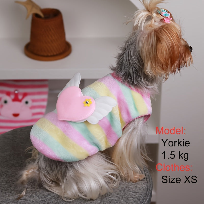 Gilet douillet en polaire pour chien avec jolis motifs d'animaux : lapin, escargot, grenouille, poney, etc - idéal pour les petites races - lavable à la main uniquement