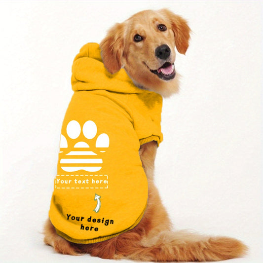 Sweat à capuche personnalisable avec empreintes de pattes