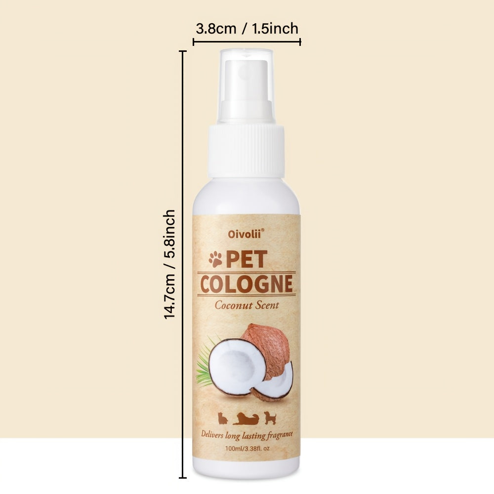 Spray parfumé spécialement formulé qui offre un parfum durable, garantissant que votre adorable compagnon se démarque lors des promenades et apporte une énergie rafraîchissante à sa vie.