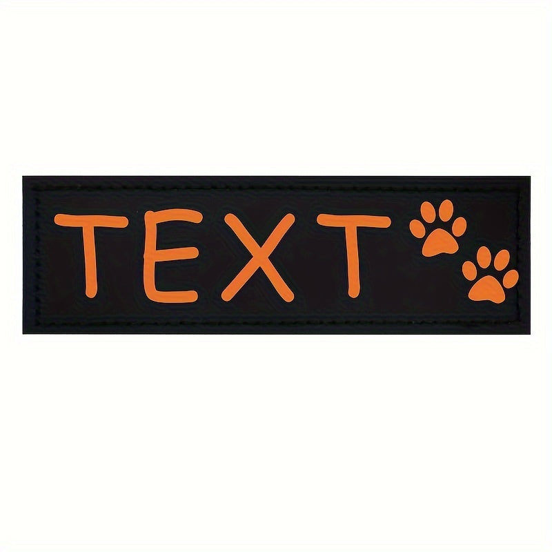 9 Colors Available Custom Pet Patches for Dog Harness Vest with Custom Name Traction Accessories