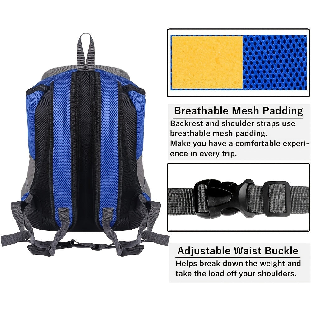 Sac à dos pour petits chiens, conception avant ajustable, matériau respirant pour un confort optimal, diverses couleurs