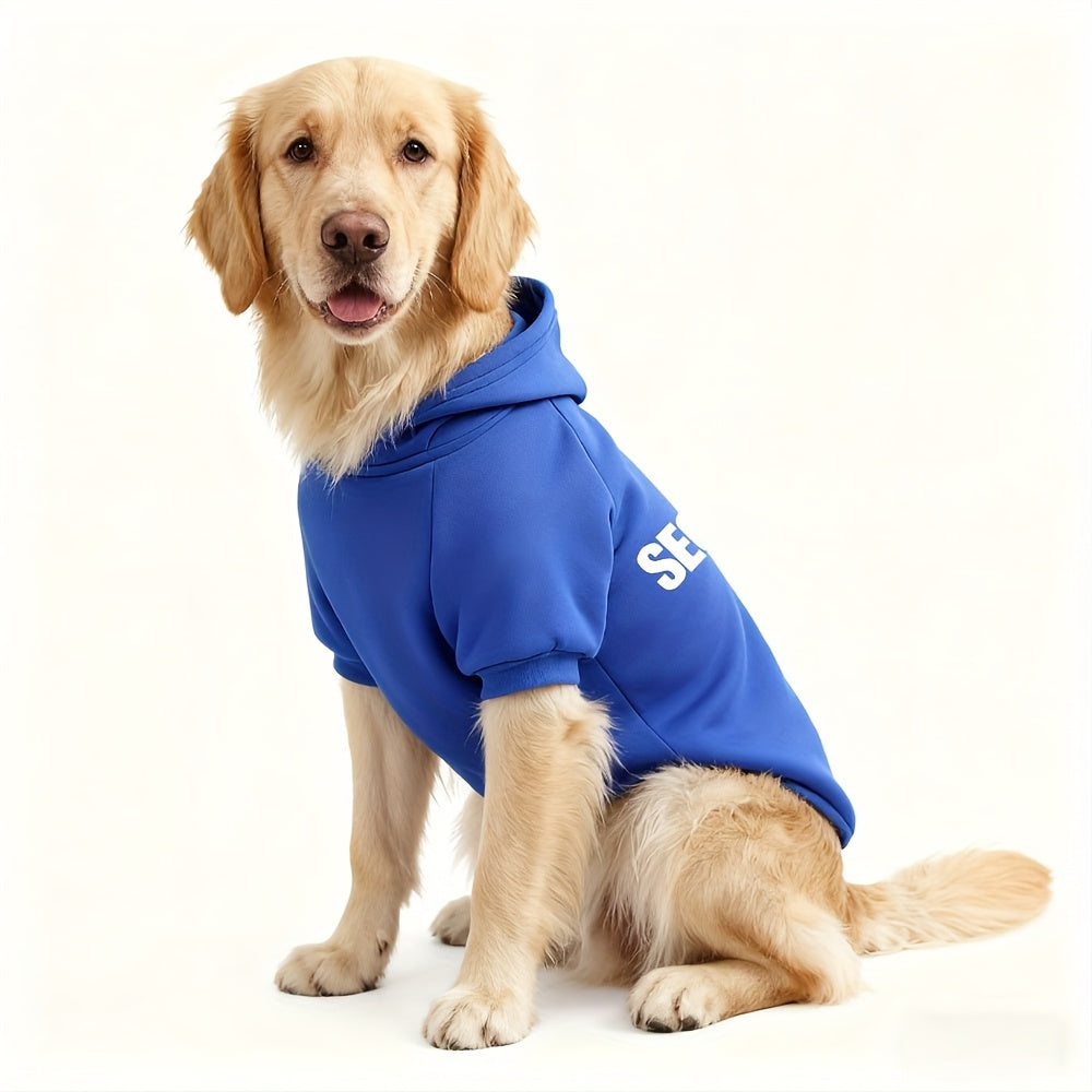 Sweat à capuche pour chien  SECURITY, pull doux et chaud pour chiens de taille moyenne et grande