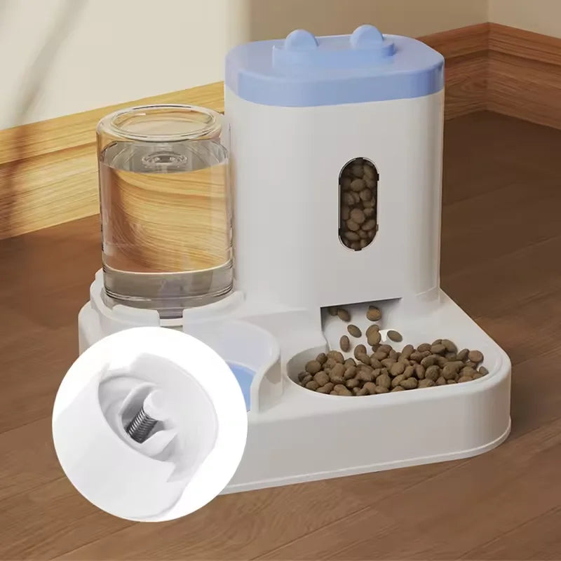 Mangeoire pour animaux de grande capacité avec distributeur d'eau automatique intégré, bol pour nourriture pour chat, bol pour nourriture pour chien