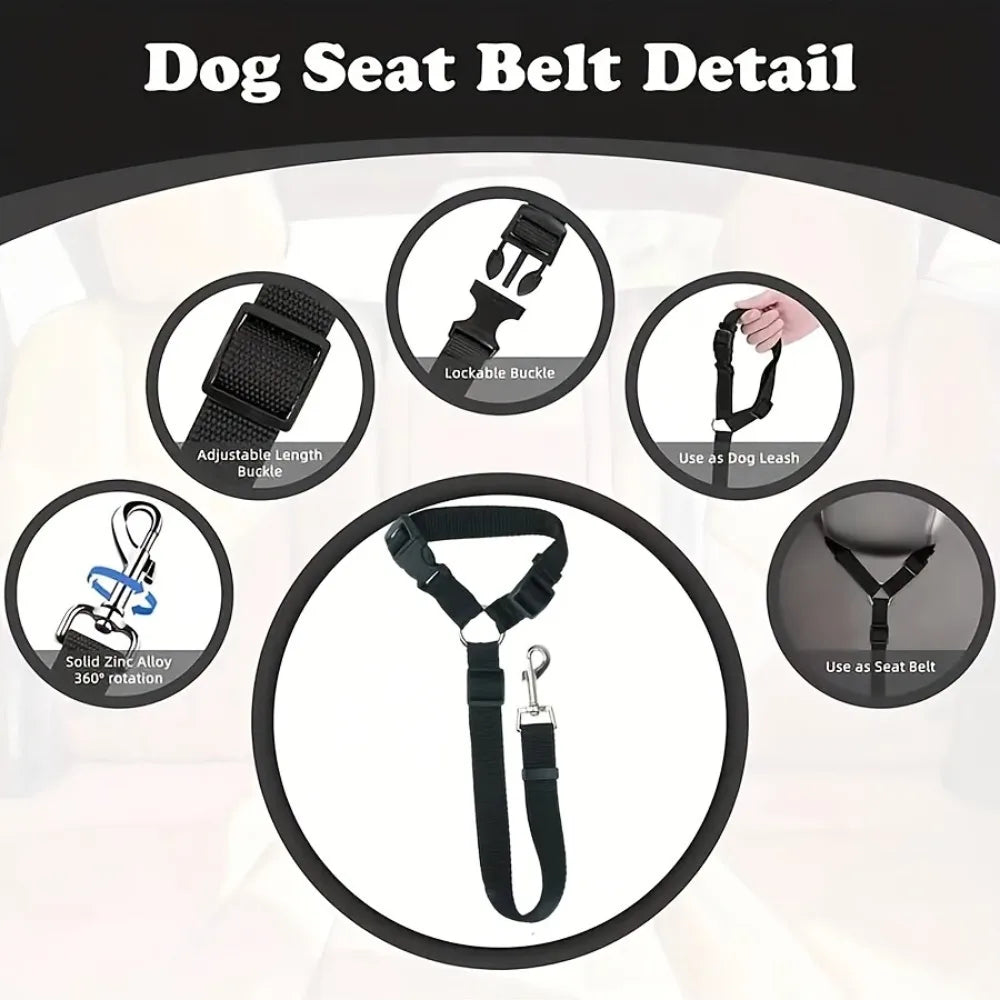 Harnais de sécurité pour chien, pour la sécurité lors des voyages en voiture, pour tous les chiens
