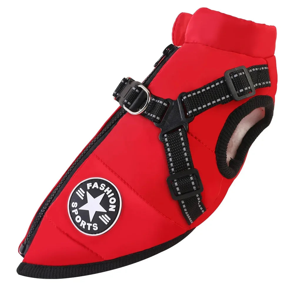 Manteau pour chiens chauds et imperméable. Design "Fashion sport", diverses couleurs