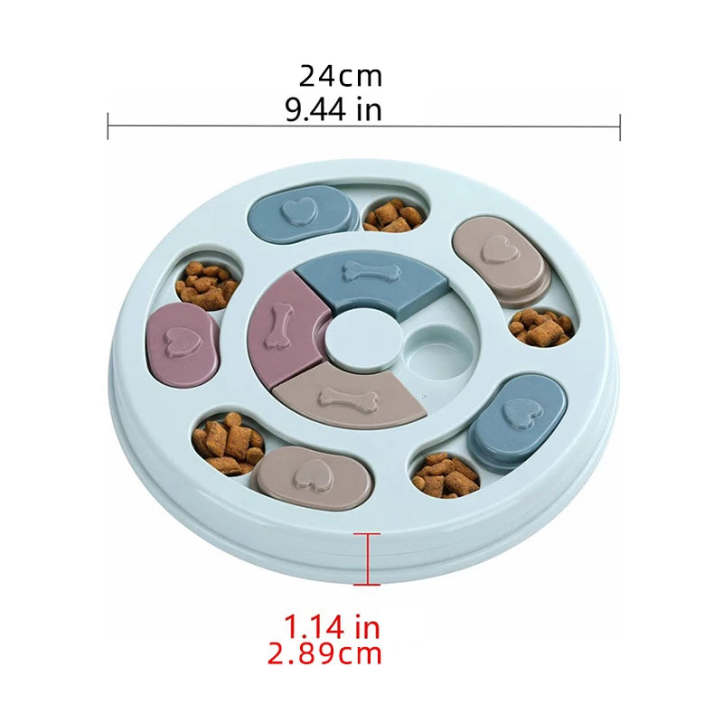 Distributeur de nourriture, jouets éducatifs et interactifs pour chiens. Mangeoire lente