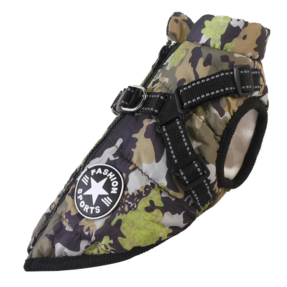 Manteau pour chiens chauds et imperméable. Design "Fashion sport", diverses couleurs