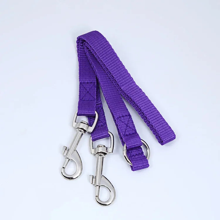 Laisse double pour promenade en extérieur de deux chiens, diverses couleurs