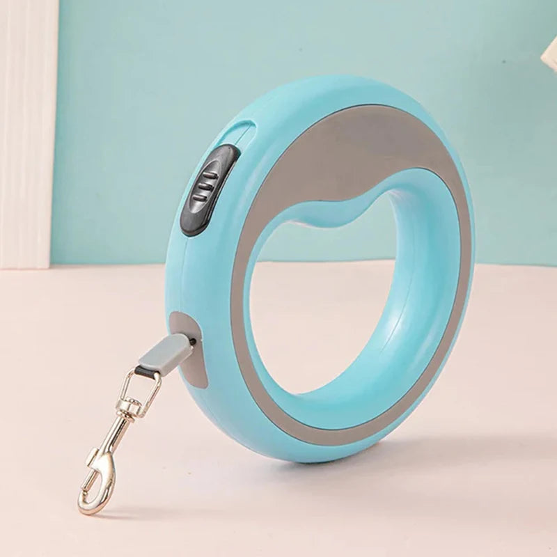 Laisse rétractable automatique pour chien, 2,5m, ergonomique, pour petit à moyen chien, diverses couleurs