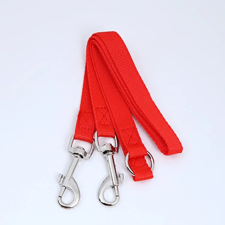 Laisse double pour promenade en extérieur de deux chiens, diverses couleurs