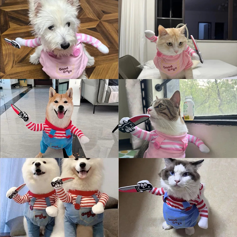 Costume pour chien et chat, de XS à XL, 2 couleurs