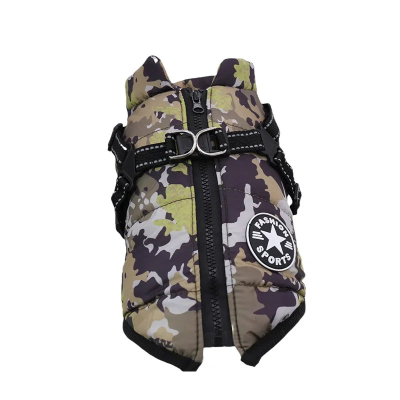 Manteau pour chiens chauds et imperméable. Design "Fashion sport", diverses couleurs