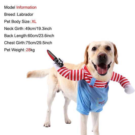 Costume pour chien et chat, de XS à XL, 2 couleurs