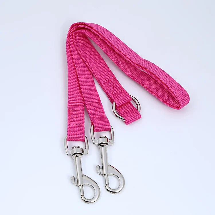Laisse double pour promenade en extérieur de deux chiens, diverses couleurs