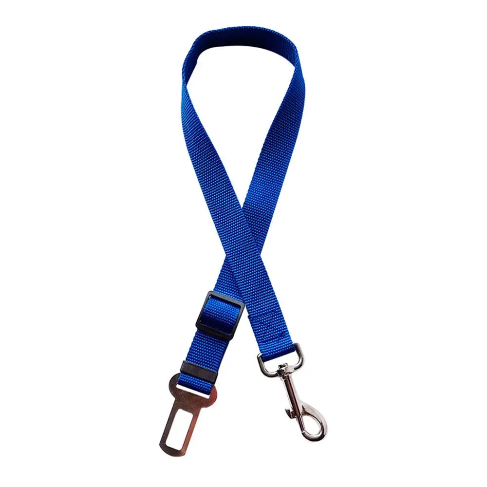 Ceinture de sécurité pour chien et chat, réglable en nylon, diverses couleurs