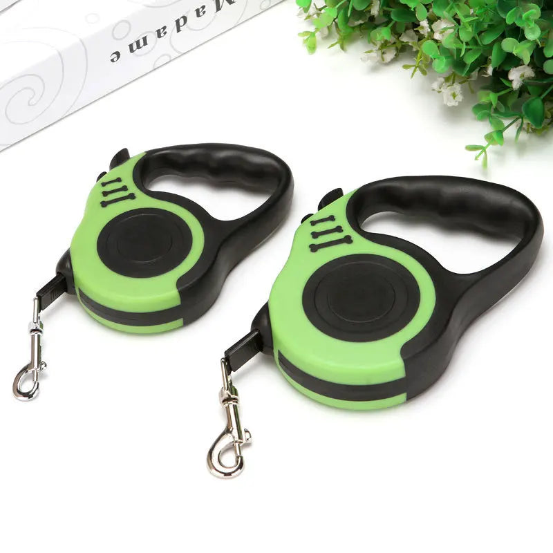 Laisse rétractable pour chiens de petite et moyenne taille, dispositif de traction télescopique automatique portable, diverses couleurs