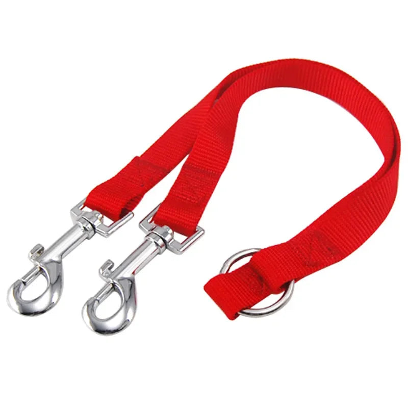 Laisse double pour promenade en extérieur de deux chiens, diverses couleurs