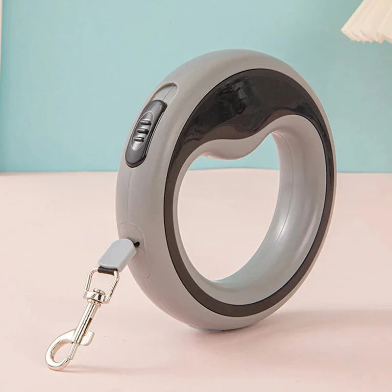 Laisse rétractable automatique pour chien, 2,5m, ergonomique, pour petit à moyen chien, diverses couleurs