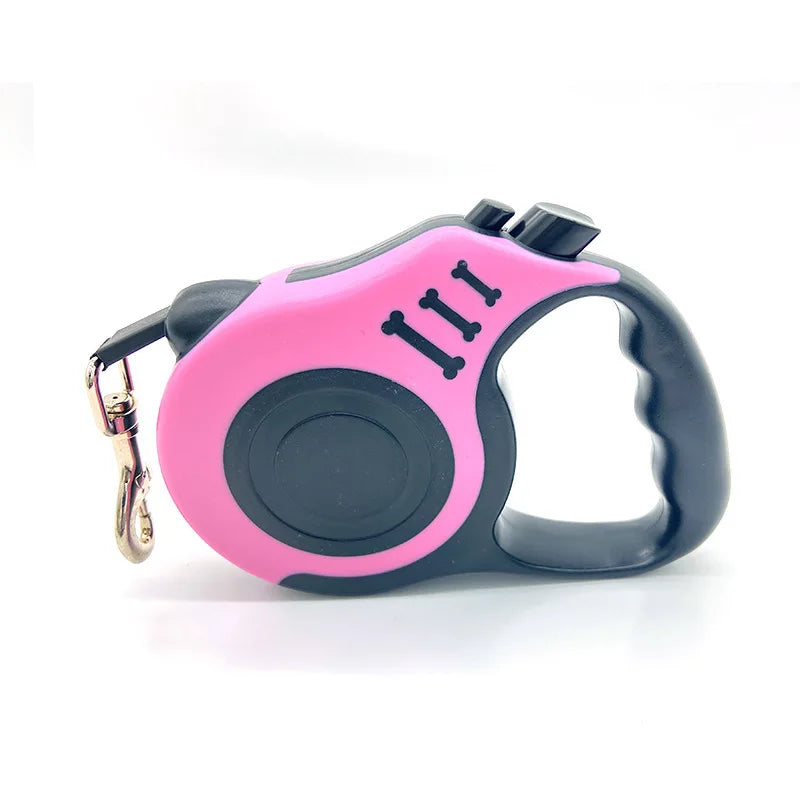 Laisse rétractable pour chiens de petite et moyenne taille, dispositif de traction télescopique automatique portable, diverses couleurs