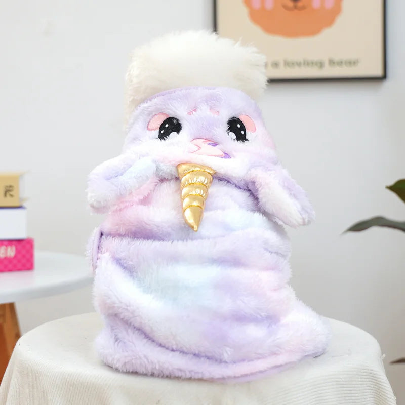 Costume licorne pour chien, tout doux, chaud et confortable, diverses couleurs