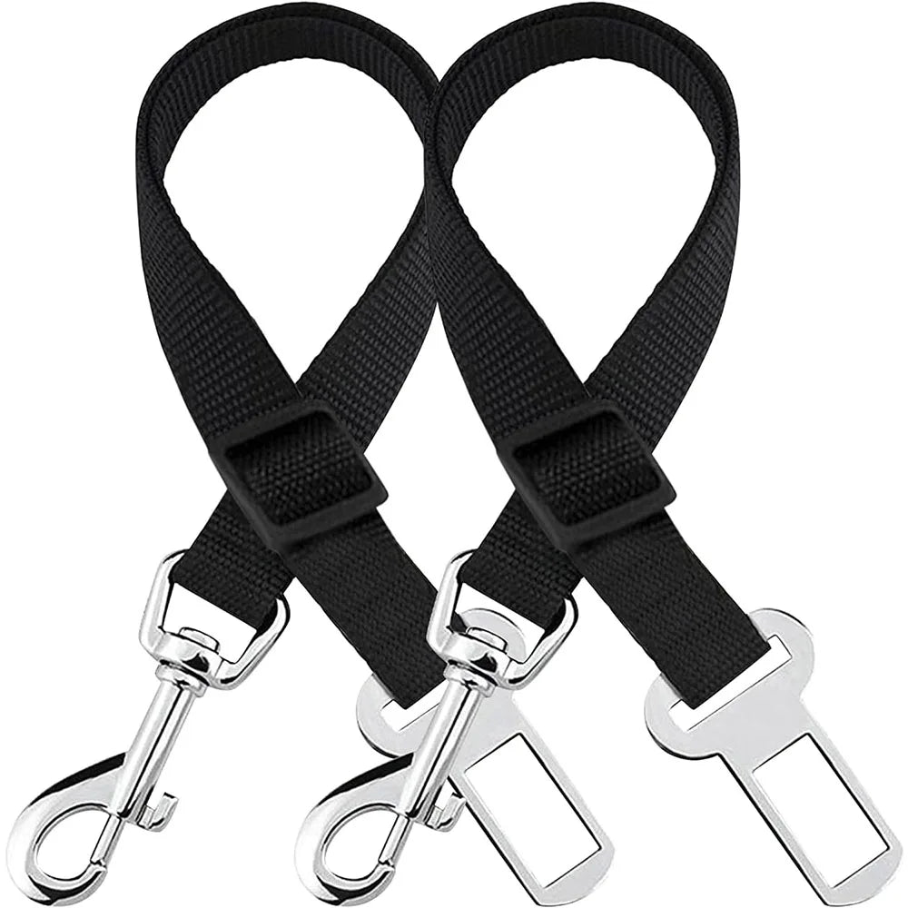 Ceinture de sécurité pour chien et chat, réglable en nylon, diverses couleurs