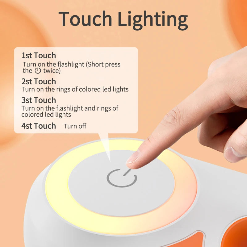 Laisse de 3m rétractable pour chien, lumière LED intégrée, diverses couleurs