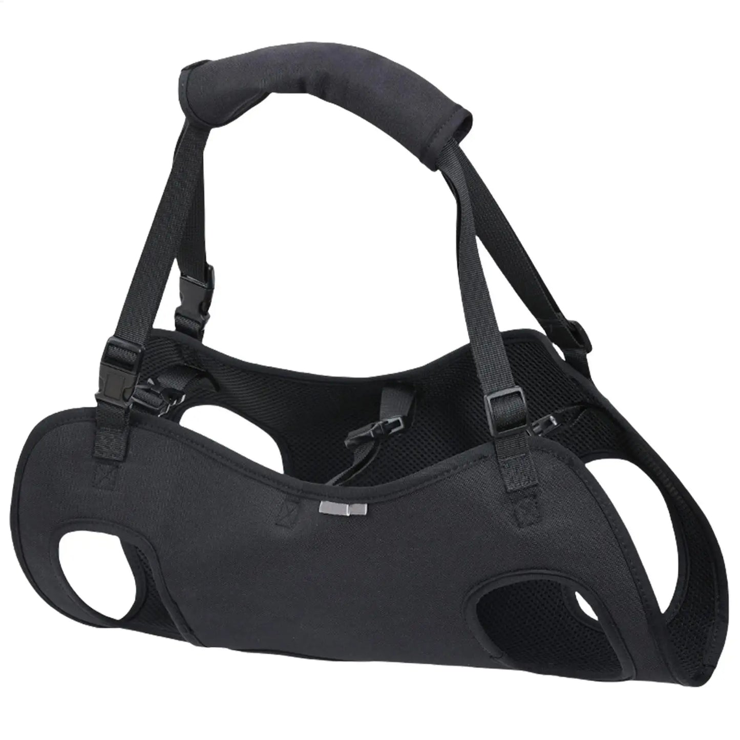 Harnais de transport pour chien, pour le soutien et la rééducation du chien, noir