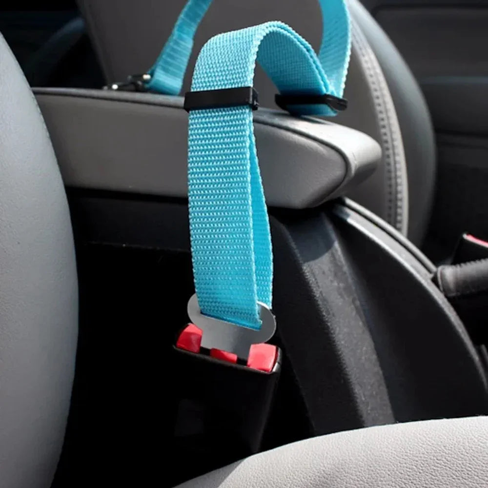 Ceinture de sécurité pour chien et chat, réglable en nylon, diverses couleurs