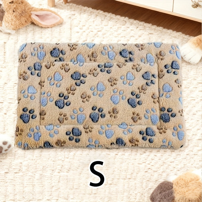 Tapis double épaisseur pour chien et chat, chaud et confortable, divers motifs imprimés, diverses couleurs
