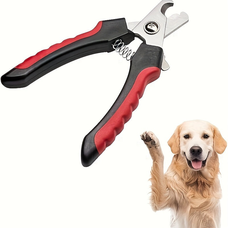 Coupe-ongles pour animaux de compagnie, pince spéciale pour les ongles/griffes des chiens et chats, noir et rouge