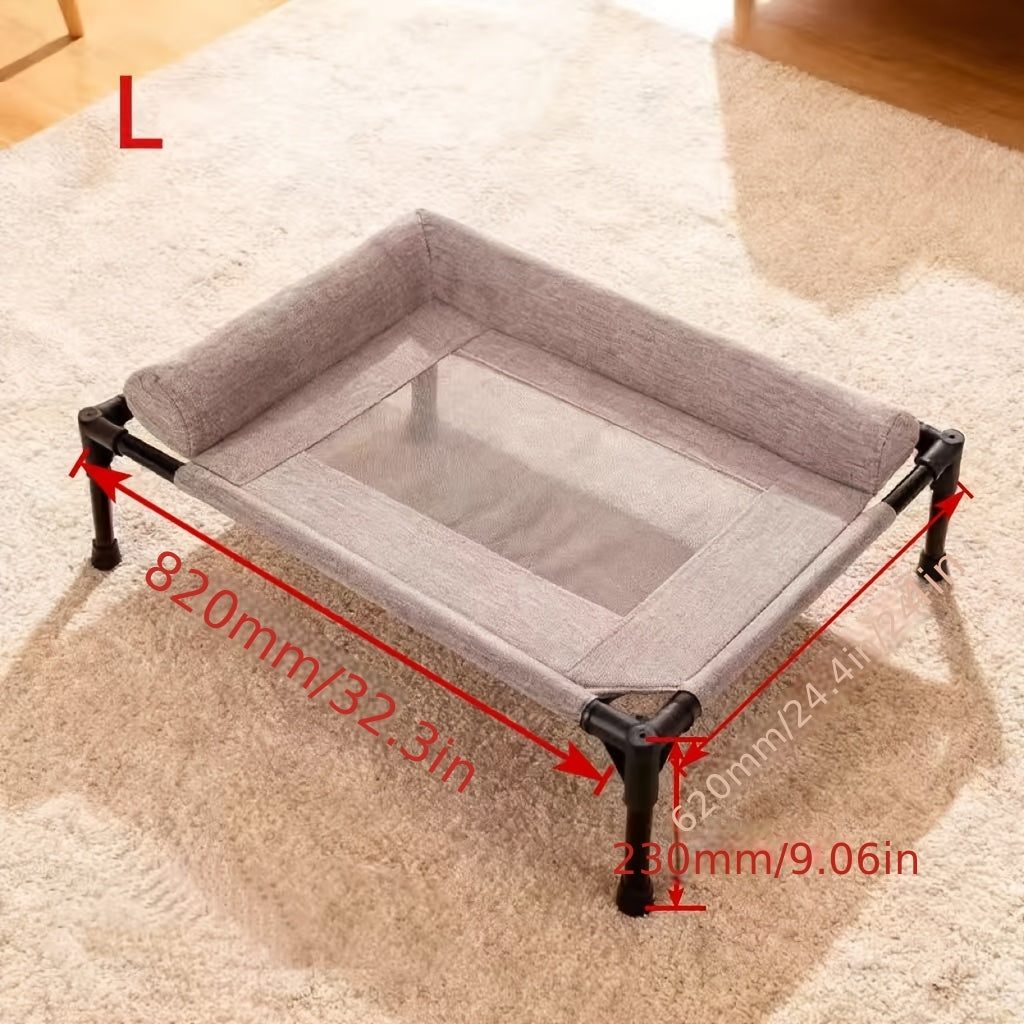 Lit surélevé amovible et lavable pour chien et chat, aéré et respirant par en bas, très confortable