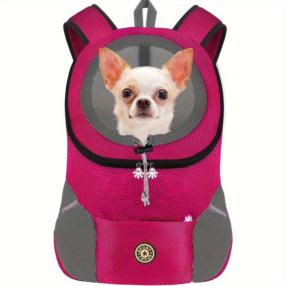 Sac à dos pour petits chiens, conception avant ajustable, matériau respirant pour un confort optimal, diverses couleurs