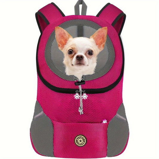 Sac à dos pour petits chiens, conception avant ajustable, matériau respirant pour un confort optimal, diverses couleurs