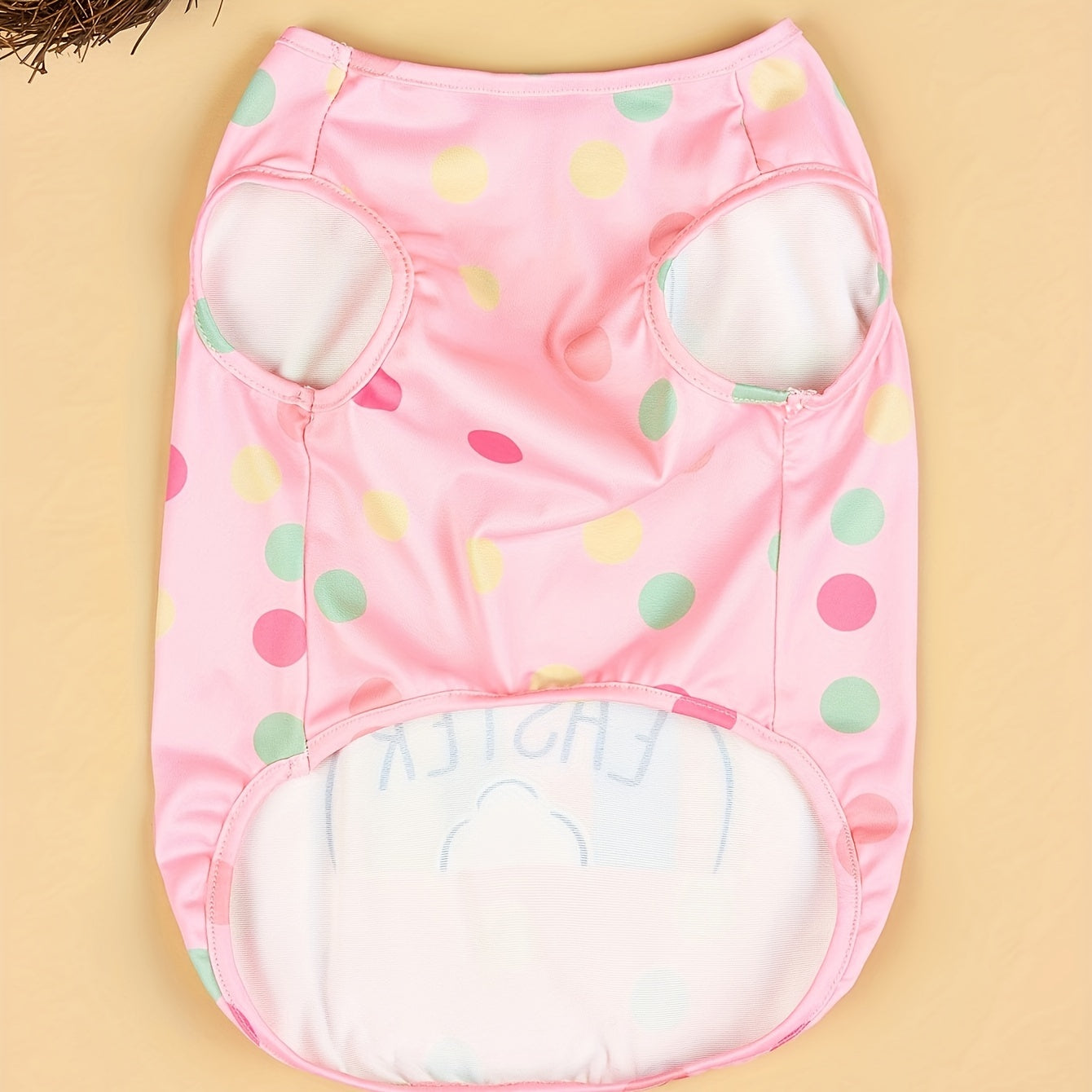 Pull léger pour petit chien, rose avec lapin Happy Easter, vêtement/costume pour Pâques, multi couleurs