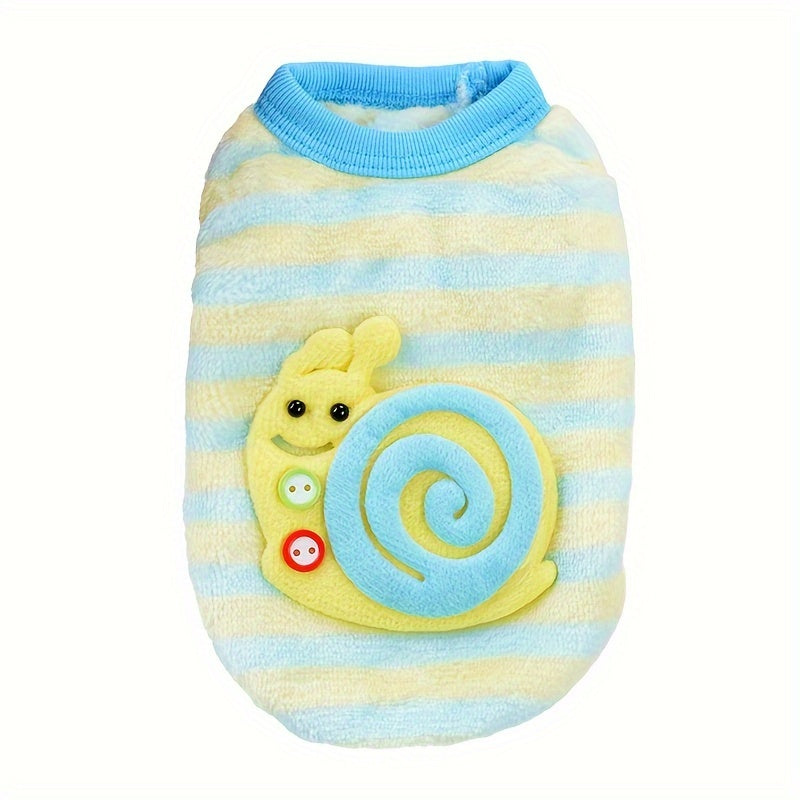 Gilet douillet en polaire pour chien avec jolis motifs d'animaux : lapin, escargot, grenouille, poney, etc - idéal pour les petites races - lavable à la main uniquement