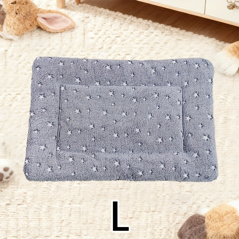 Tapis double épaisseur pour chien et chat, chaud et confortable, divers motifs imprimés, diverses couleurs