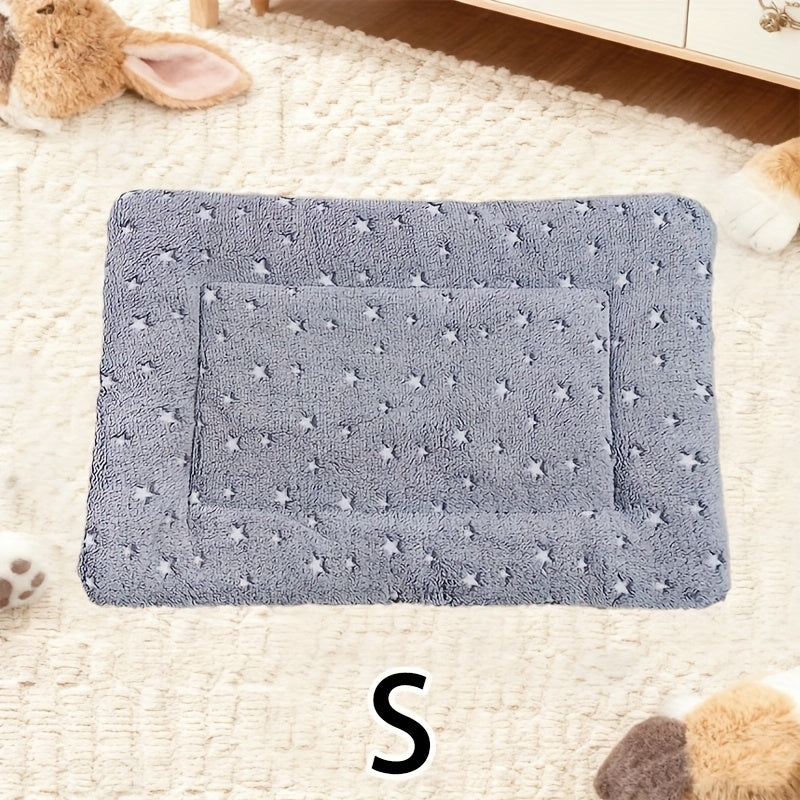 Tapis double épaisseur pour chien et chat, chaud et confortable, divers motifs imprimés, diverses couleurs