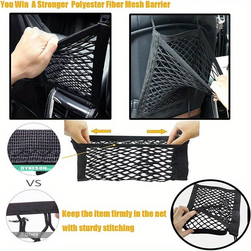 Filet de sécurité pour protéger vos animaux lors des trajets en voiture, sac de transport pratique, noir
