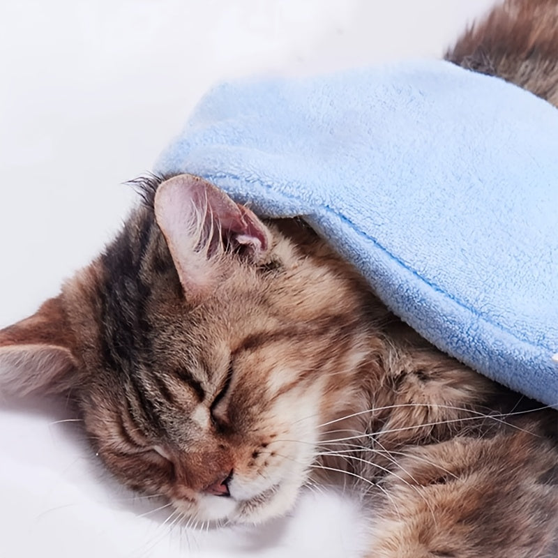Gants de toilette pour chiens et chats, en microfibres, diverses couleurs
