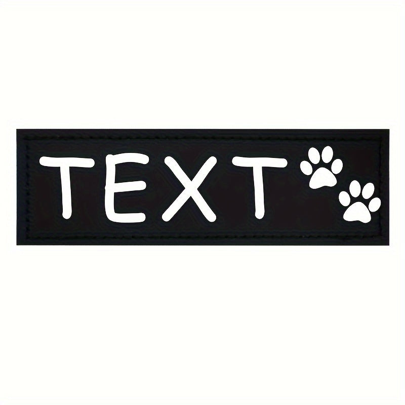 9 Colors Available Custom Pet Patches for Dog Harness Vest with Custom Name Traction Accessories