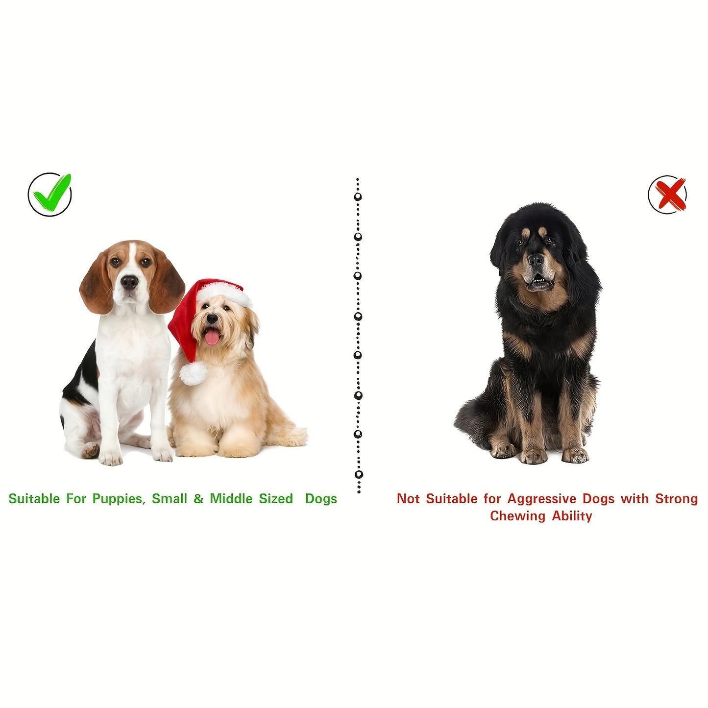 Jouets à mâcher pour chiens en forme d'os - Jouets dentaires résistants aux morsures pour nettoyer les dents, idéal pour l'élimination de la plaque dentaire