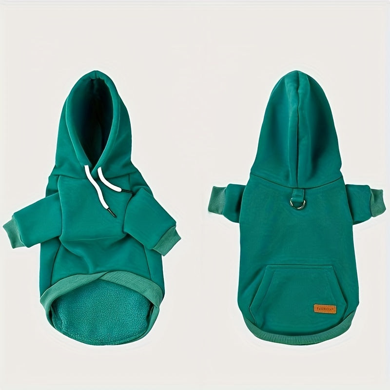 Sweat à capuche pour petits chiens, 65 % polyester, 35 % laine