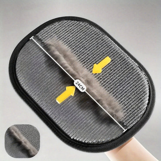 Gant amélioré pour éliminer les poils de chiens et chat sur toutes surfaces, noir
