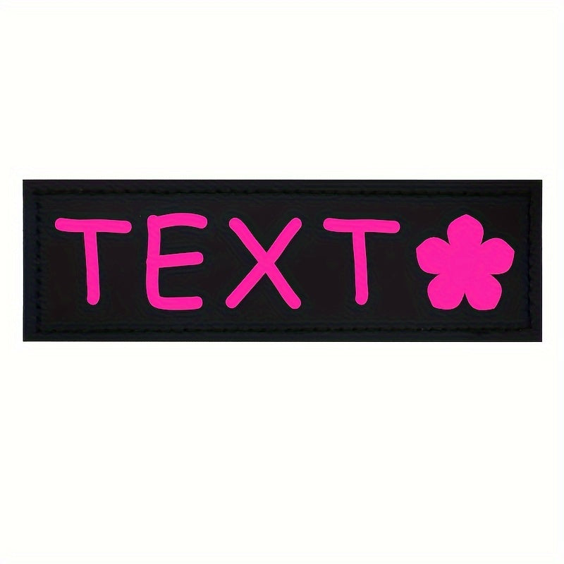 9 Colors Available Custom Pet Patches for Dog Harness Vest with Custom Name Traction Accessories