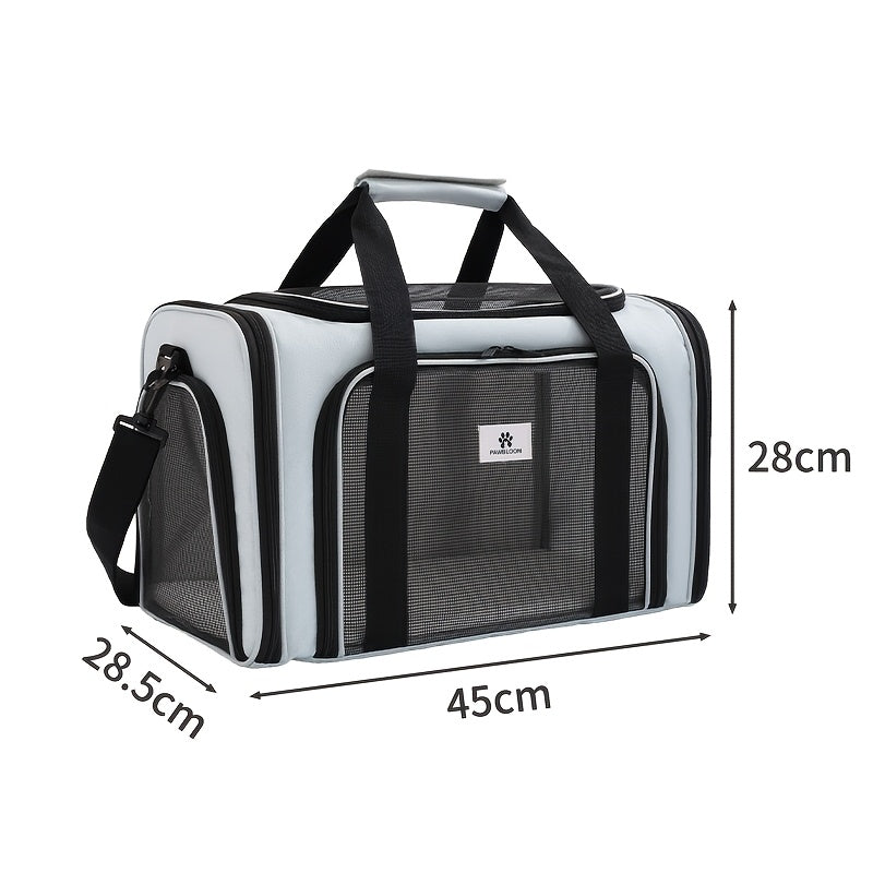 Sac de transport pour chien et chat, conçu en maille pour permettre une totale aération pour un confort optimal de votre animal. Diverses couleurs