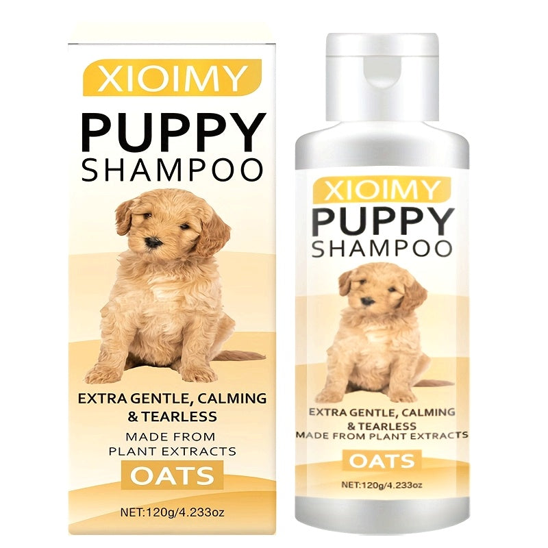 Shampooing pour chiots - Formule extra douce et apaisante à base d'extraits d'avoine, nettoie et élimine les odeurs, adoucit et apaise, parfum longue durée, shampooing et après-shampooing