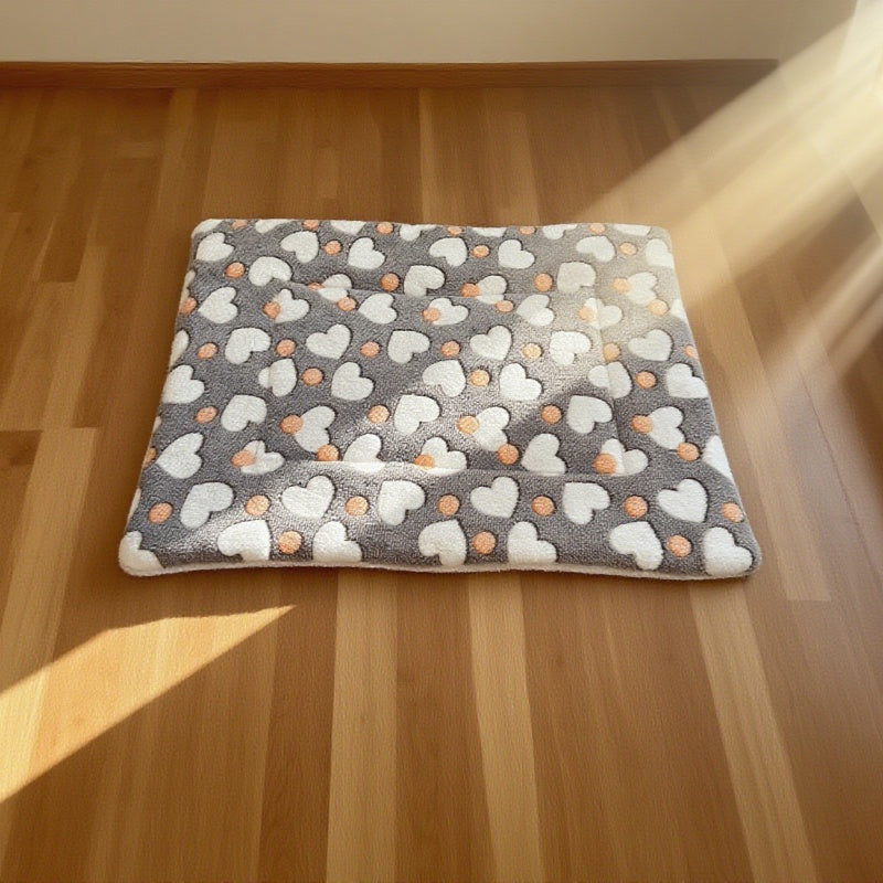 Tapis pour chien et chat, en peluche toute douce, bien chaud et confortable, motifs divers