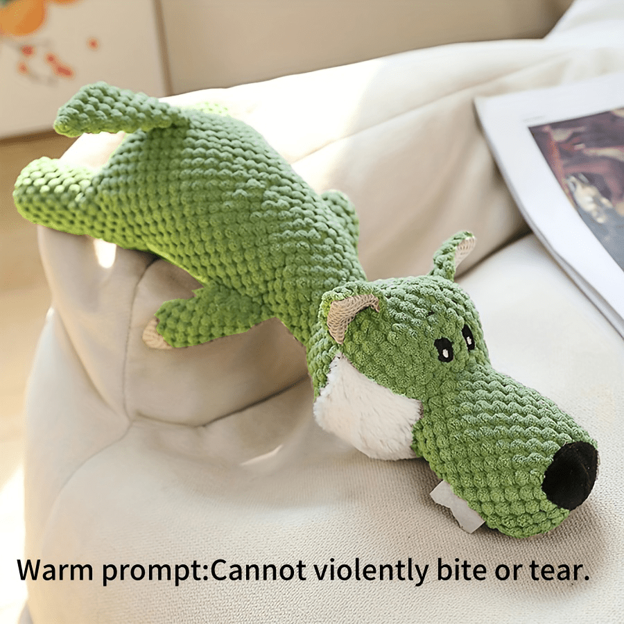 Grande peluche pour chien avec son, modèle de lion, loup, éléphant et canard