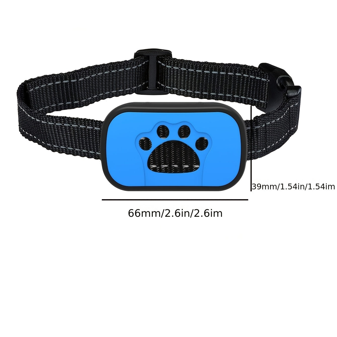 Collier anti-aboiement intelligent pour chien, système de vibration, indolore, rechargeable par USB, diverses couleurs