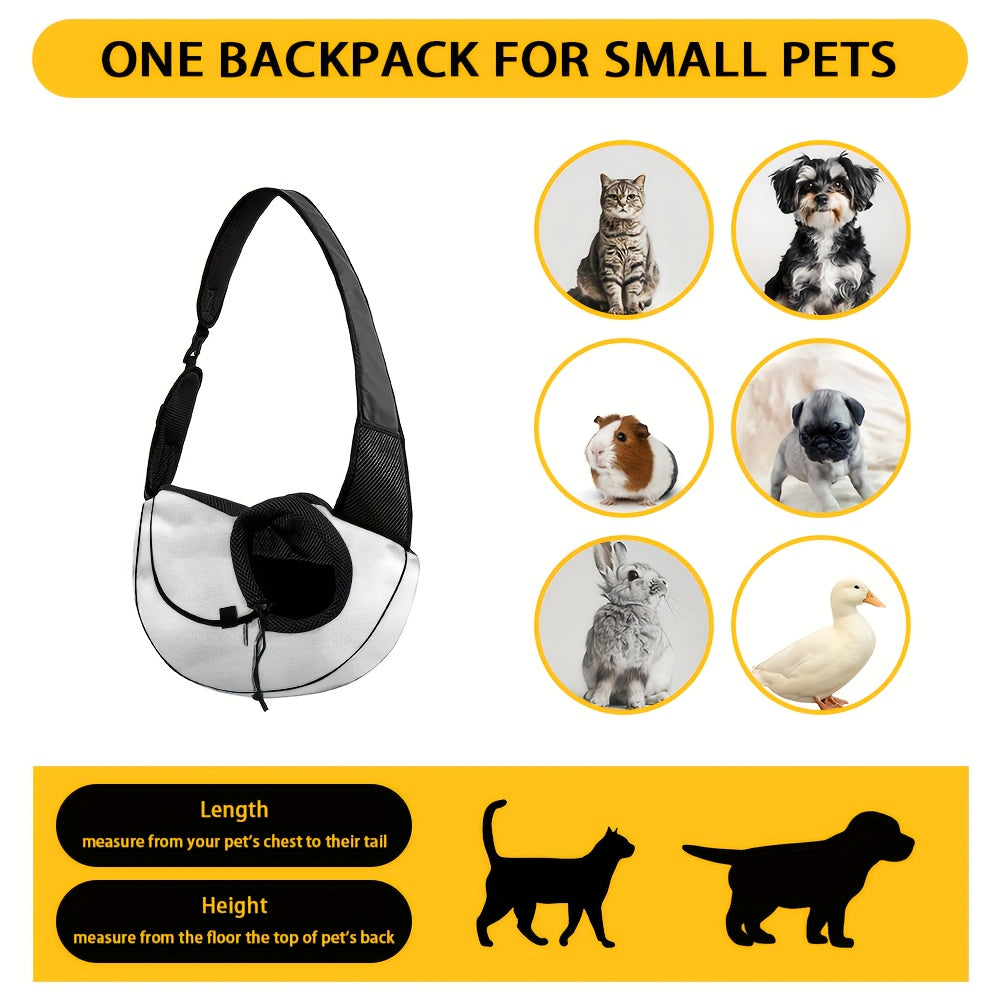 Sac de transport en bandoulière pour chiot et petit chien, divers motifs et divers coloris